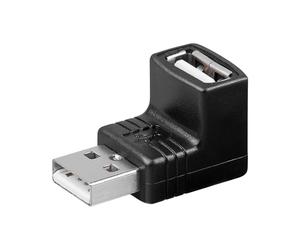 Goobay Adaptateur USB mâle - USB femelle coudé 90°