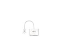 goobay - Adaptateur vidéo externe - USB-C - DVI - blanc