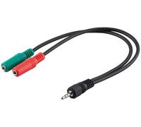 Goobay Adapter Klinke St 4pol-2xbu 0,3m Stereo