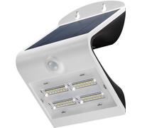 Goobay Applique murale solaire LED 45808 – Détecteur de mouvements, 3,2 W puissance absorbée – Blanc