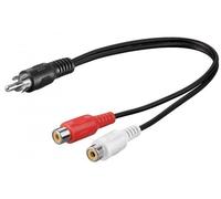 goobay AVK 105-0020 - Répartiteur audio - RCA mâle pour RCA x 2 femelle - 20 cm