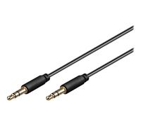 goobay AVK 183-0050 mini - Câble audio - mini-phone stereo 3.5 mm mâle pour mini-phone stereo 3.5 mm mâle - 0.5 m - noir