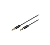 goobay AVK 183-0150 mini - Câble audio - mini-phone stereo 3.5 mm mâle pour mini-phone stereo 3.5 mm mâle - 1.5 m - noir