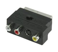 Goobay AVK 196 SCART (21-pin) 3 x RCA + S-Video Noir