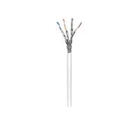 Goobay Bobine 100 m Câble Réseau CAT 6 S/FTP (PiMF) CCA AWG 23/1 (solid) LSZH Blanc