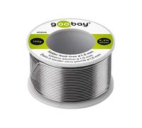 Goobay Bobine 100g Fil à Souder Etain Sans Plomb Diam 1 mm 0.3% silver 0.7% copper 96.5%