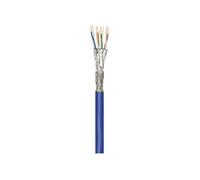 CONECTICPLUS Bobine de câble ethernet rj45 cat7 monobrin double blindage cuivre awg22 - 500m bleu G