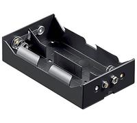 Support de pile 4x LR20 (D) Goobay 11977 raccordement par empreinte pile 9V (L x l x H) 133.5 x 74 x 31.5 mm