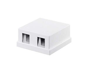 Goobay Boîtier Vide Keystone, 2-Port