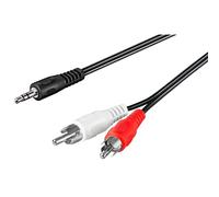 goobay Câble 3,5mm -> 2xCinch 10,0m - Goobay 50441 - (Accessoires PC / Câble / Adaptateur)
