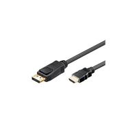 goobay - Câble adaptateur - DisplayPort mâle pour HDMI mâle - 3 m - double blindage