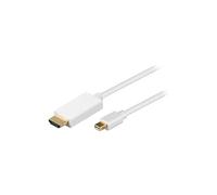 GOOBAY 52861 - Fiche mini DP 1.2 vers fiche HDMI A, 2 m, blanc