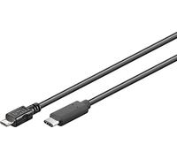 Goobay 67895 câble USB USB 2.0 0,2 m Micro-USB B USB C Noir