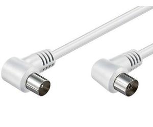 Goobay Câble antenne coaxial coudé - 1,50m