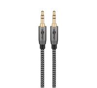 goobay 65272 Câble AUX stéréo audio de 3,5 mm/Câble jack pour écouteurs, autoradio, PC, tablette, câble de haut-parleur/connexion plaqué or, 0,5M