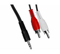 CABLE AUDIO POUR CARTE SON 2 RCA / JACK 3.5MM² STEREO 10 m G