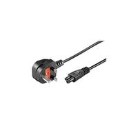 goobay - Câble d'alimentation - BS 1363 (M) incliné pour IEC 60320 C5 - 250 V - 1.8 m - noir