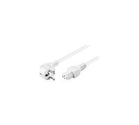 Goobay 30370 câble électrique Blanc 2 m Prise d'alimentation type F Coupleur C15