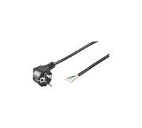 Goobay Câble d'alimentation 96033 CEE 7/7 (M) incliné pour fil dénudé 3 m Noir