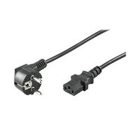 goobay - Câble d'alimentation - power CEE 7/7 (M) incliné pour power IEC 60320 C13 droit - CA 250 V - 16 A - 2.5 m - noir