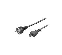 goobay - Câble d'alimentation - power CEE 7/7 (M) pour IEC 60320 C5 - CA 250 V - 10 A - 3 m - moulé - noir