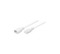 goobay - Câble d'alimentation - power IEC 60320 C13 pour IEC 60320 C14 - CA 250 V - 10 A - 3 m - blanc