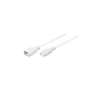 goobay - Câble d'alimentation - power IEC 60320 C13 pour IEC 60320 C14 - CA 250 V - 10 A - 50 cm - blanc