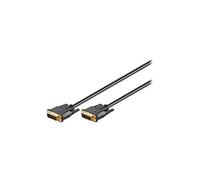 goobay - Câble DVI - liaison double - DVI-I (M) pour DVI-I (M) - 2 m - vis moletées - noir