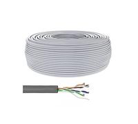goobay - Câble en vrac - 100 m - UTP - CAT 5e - solide - gris