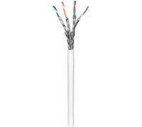 goobay - Câble en vrac - SFTP, PiMF - CAT 6 - solide - blanc