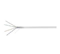 goobay - Câble en vrac - UTP - CAT 6 - intérieur, rond, bloqué - gris