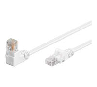 GOOBAY Câble Ethernet Cat5e 10m non blindé blanc 1x RJ45 coudé