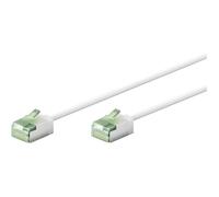 GOOBAY Câble Ethernet Cat8.1 blindé LSOH slim / ultra flexible - blanc 15cm