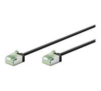 GOOBAY Câble Ethernet Cat8.1 blindé LSOH slim / ultra flexible - noir 15cm
