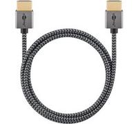 GOOBAY Câble hdmi 2.1 ultra hd 8k 60hz slim 1m - plus series Noir