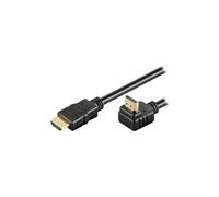goobay - Câble HDMI avec Ethernet - HDMI mâle pour HDMI mâle - 1 m - connecteur à 90°
