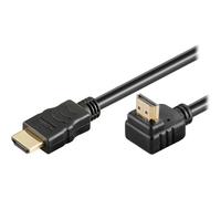 goobay - Câble HDMI avec Ethernet - HDMI mâle pour HDMI mâle - 3 m - support 4K, connecteur à 90 °