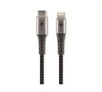 goobay Câble Lightning Apple - Certifié MFi - Câble textile premium extra-résistant avec connecteurs métalliques - USB-C vers Lightning - 0,5m
