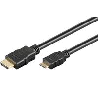 goobay Câble Micro HDMI vers HDMI 2.1 Ultra Haute Vitesse Câble HDMI 8K @ 60 Hz, 4K @ 120 Hz à 48 Gbits/Dolby Atmos/HDR eARC/GoPro, Canon, Sony, Raspberry Pi 4 et Pi 5/2 m / 74433