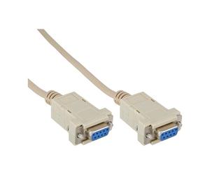 Goobay Câble Null modem DB 9 femelle-femelle - 2m