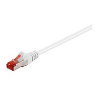 Goobay Câble patch CAT 6 0,5m, S/FTP (PiMF), blanc