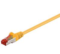 goobay Câble patch CAT 6 S/FTP (PiMF), jaune, 3 m - LSZH sans halogène, cuivre (931968302)