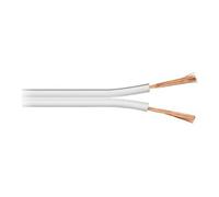 Goobay Câble pour haut-parleur en vrac 0,75 mm² 10 m Blanc (CCA)