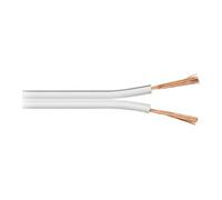Goobay 67746 Câble de Haut-Parleur Blanc CCA, 50 m Longueur de Câble