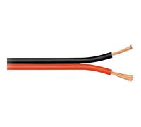 Goobay Câble pour haut-parleur 56705 CCA 1 mm² 100 m Rouge/Noir