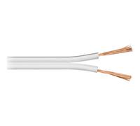 Goobay 67752 Câble de Haut-Parleur Blanc CCA, 50 m Longueur de Câble