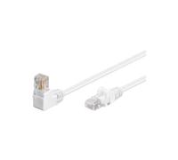 Goobay Câble Réseau CAT 5e 1 angle 90° U/UTP CCA 15 m Blanc
