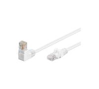 Goobay Câble Réseau CAT 5e 1 x Angle 90° U/UTP 5 m Blanc