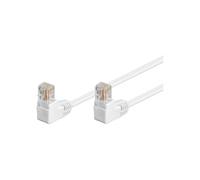Goobay Câble Réseau CAT 5e 2 Angles à 90° U/UTP CCA 3 m Blanc