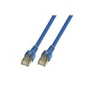 Goobay 50162 CAT 5e Câble de Liaison, F/UTP, Bleu, 7.5m Longueur de Câble
